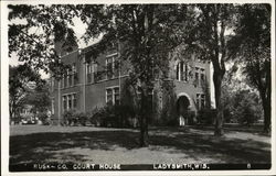 Rusk Co. Court House Postcard