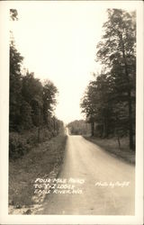 Four Mile Road to Y-Z Lodge Postcard