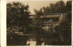 Mill-Dam Elroy, WI Postcard Postcard Postcard