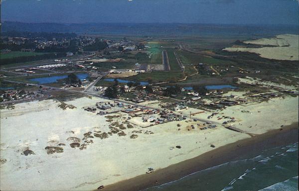 Aerial View of Oceano , A Popular Tourist Resort California