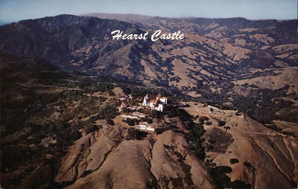Aerial View of Hearst Castle San Simeon California