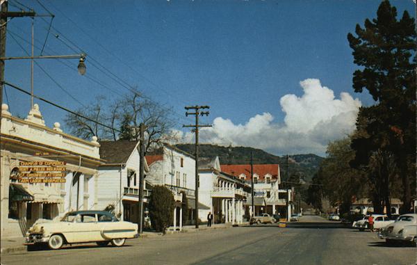 First Steet West adjoining the Plaza Sonoma California