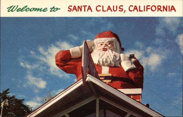 Statue of Santa Claus Carpinteria California
