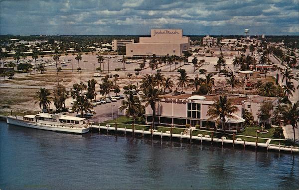 Creighton's Restaurant Looking West into Sunrise Shopping Center Fort Lauderdale Florida