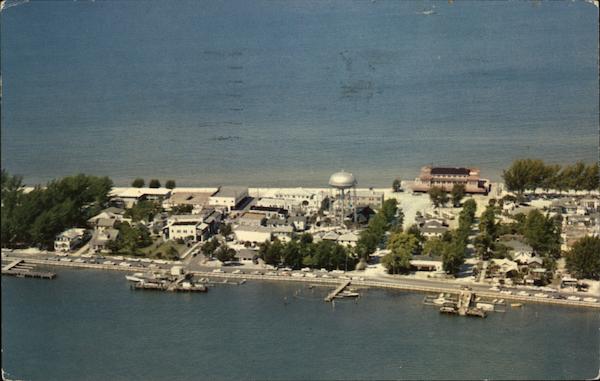 Air View Looking Westward Over Hubbard's Pier Pass-A-Grille Beach Florida