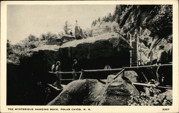 The Mysterious Hanging Rock, Polar Caves Rumney New Hampshire