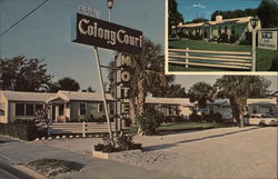 Colony Court Motel Postcard