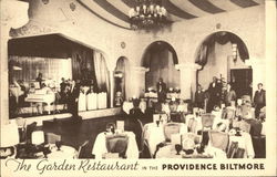Providence-Biltmore Hotel - The Garden Restaurant Rhode Island Postcard Postcard Postcard