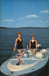 Enthusiastic Boaters at Wind Creek Park Alexander City, AL Postcard Postcard Postcard