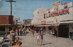 Main Walkway and Shop Area Carolina Beach, NC Postcard Postcard Postcard