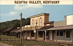 Scene Along Old Main Street Postcard