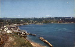 View From Yaquina Bay Bridge Postcard