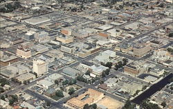 Aerial View Bakersfield, CA Postcard Postcard Postcard