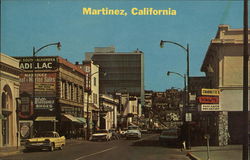 Main Street Martinez, CA Postcard Postcard Postcard