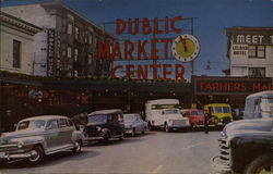 Public Market Center Seattle, WA Postcard Postcard Postcard