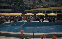 Patio and Pool Los Angeles, CA Postcard Postcard Postcard