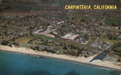 Aerial View Carpinteria, CA Postcard Postcard Postcard