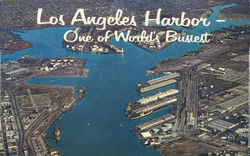 Los Angeles Harbor Postcard