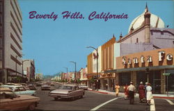 Beverly Drive and Wilshire Boulevard Beverly Hills, CA Postcard Postcard Postcard