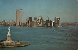 Statue of Liberty and Lower Manhattan New York City, NY Postcard Postcard Postcard