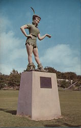 Statue of Peter Pan Honoring Mary Martin Postcard