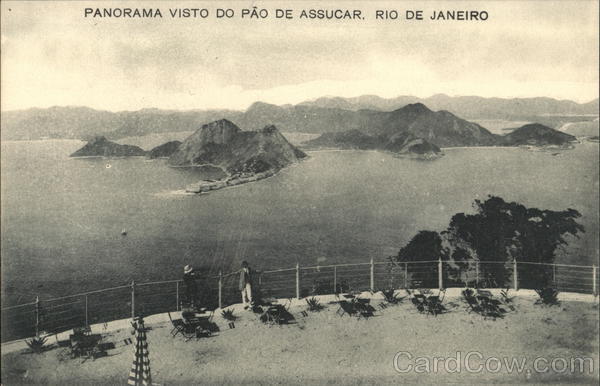 Panorama Visto do Pao de Assucar Rio de Janeiro Brazil