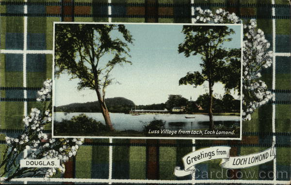 Luss Village From Loch, Loch Lomond Great Britain
