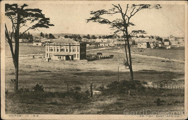 View of City in 1912 Nairobi Kenya Africa