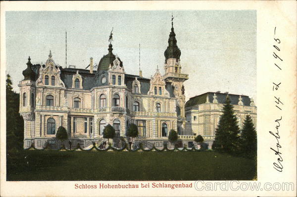 Hohenbuchau Castle in Schlangenbad Germany