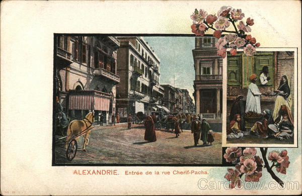 Entree de la Rue Cherif-Pacha Alexandria Egypt Africa