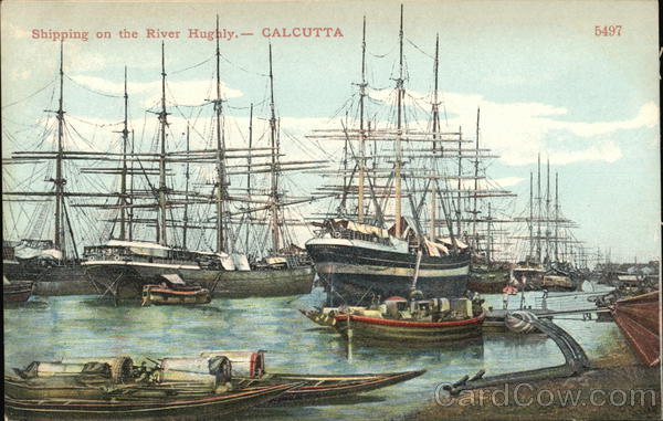 Shipping on the River Hughly Calcutta India