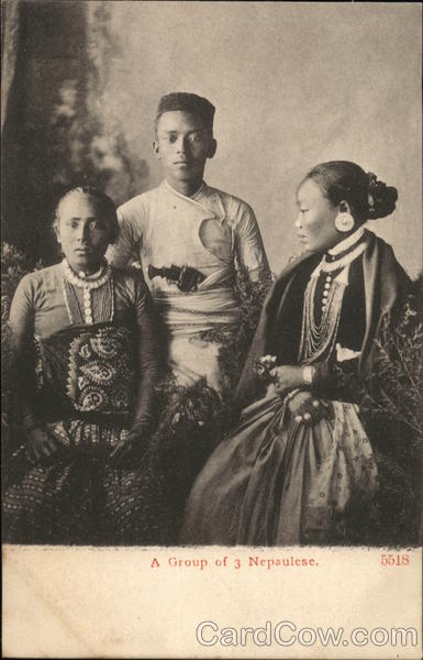 A Group of 3 Nepaulese Nepal Asian