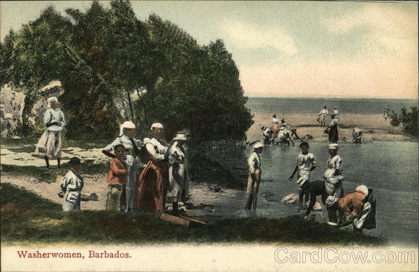 Washerwomen Barbados Caribbean Islands