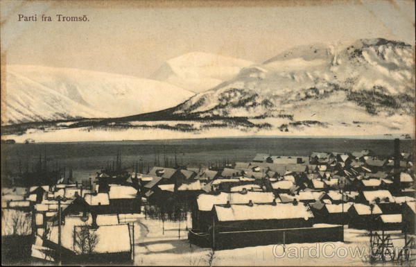 View of Town Tromso Norway