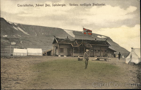Tourist Hut Advent Bay Spitzbergen Norway
