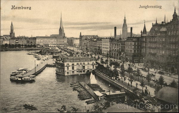 Jungfernstieg Hamburg Germany