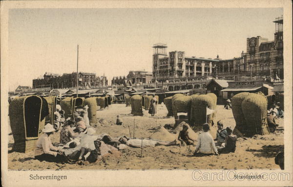 People on the Beach Scheveningen Netherlands