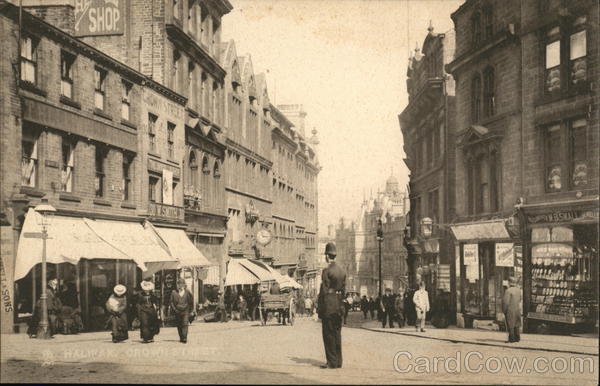 View of Crown Street Halifax England Yorkshire