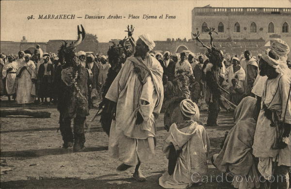 Marrakesh - Arab dancers - Djema el Fena Plaza Morocco