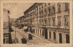 Corso Giuseppe Verdi Gorizia, Italy Postcard Postcard