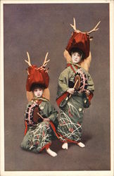 Cherry Blossom Dancers Postcard
