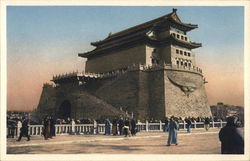 Watch Tower of Chien-Men Peking, China Postcard Postcard