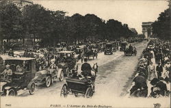 L'Avenue du Bois-de Boulogne Postcard