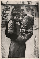 Woman and Orphan Postcard