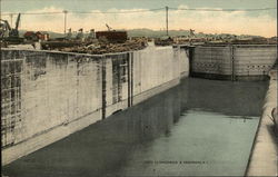 Gatun Lock, Panama Canal Postcard Postcard