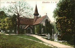 Old Church Shanklin, England Postcard Postcard