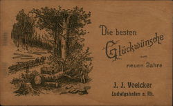 Die besten Gluckwunsche zum neuen Jahre - J. J. Voelcker Postcard