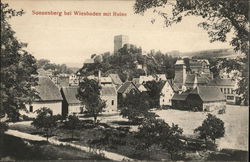bei Wiesbaden mit Ruine Postcard