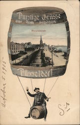 Rheinpromenade Dusseldorf, Germany Postcard Postcard