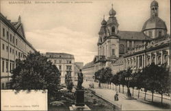 Schillerplatz m. Hoftheater u. Jesuitenkirche Postcard